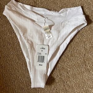 L *Space Court Bikini Bottom in White
